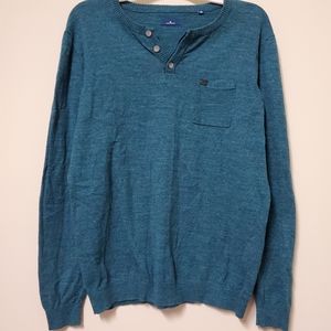 TOM TAILOR Cotton Knit Haft Button Sweater